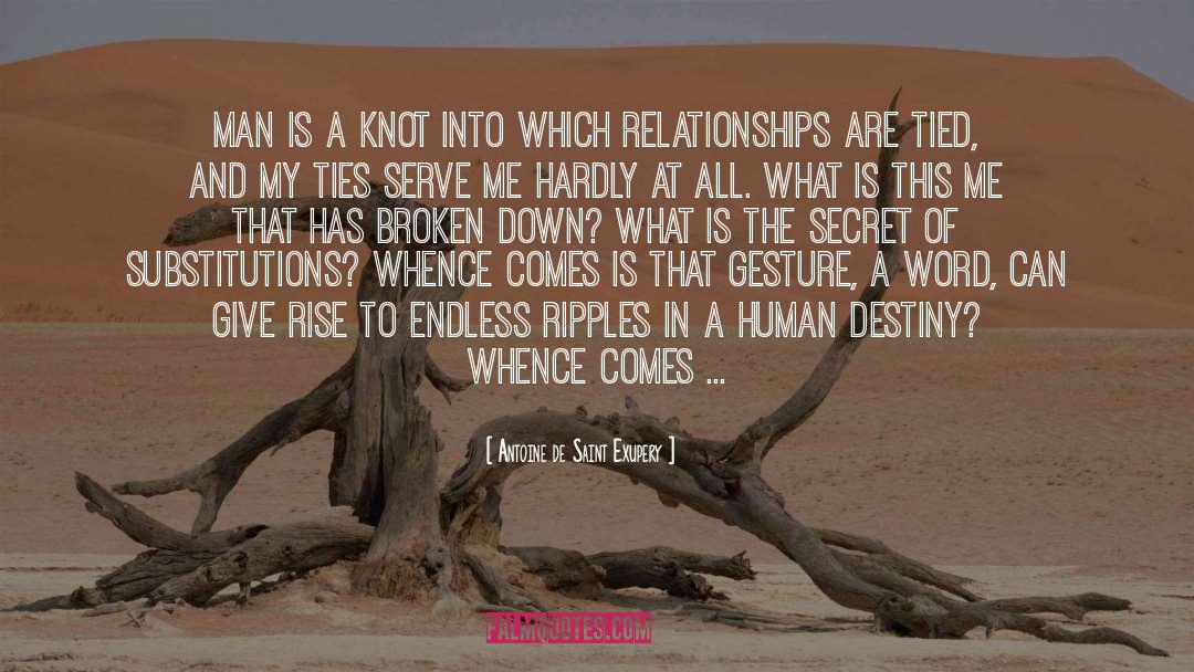Human Destiny quotes by Antoine De Saint Exupery