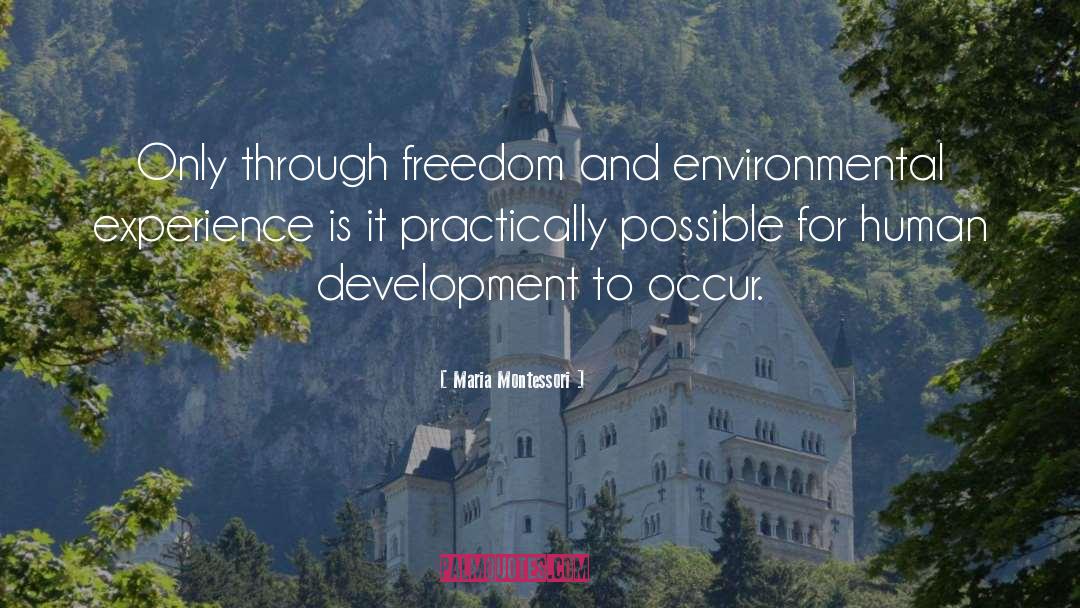 Human Development quotes by Maria Montessori