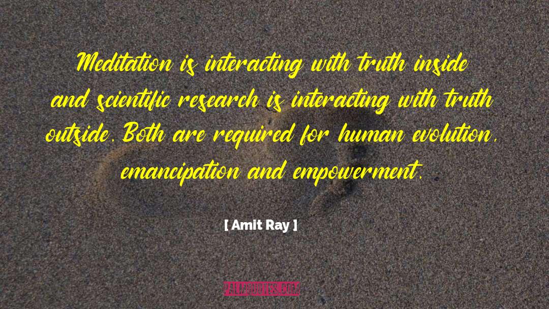 Human Emancipation quotes by Amit Ray