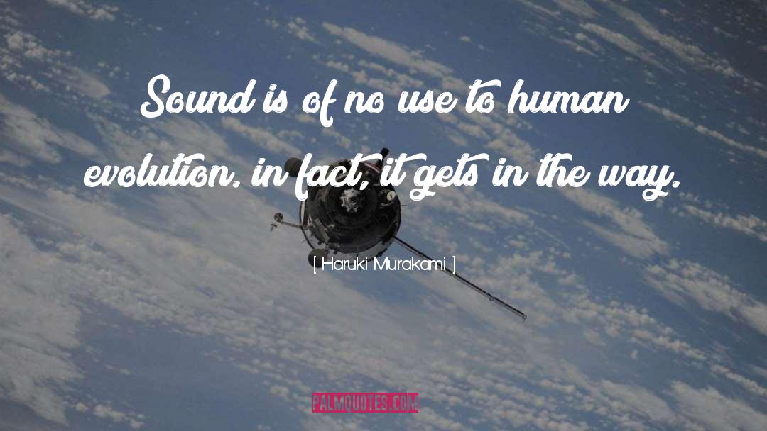 Human Evolution quotes by Haruki Murakami