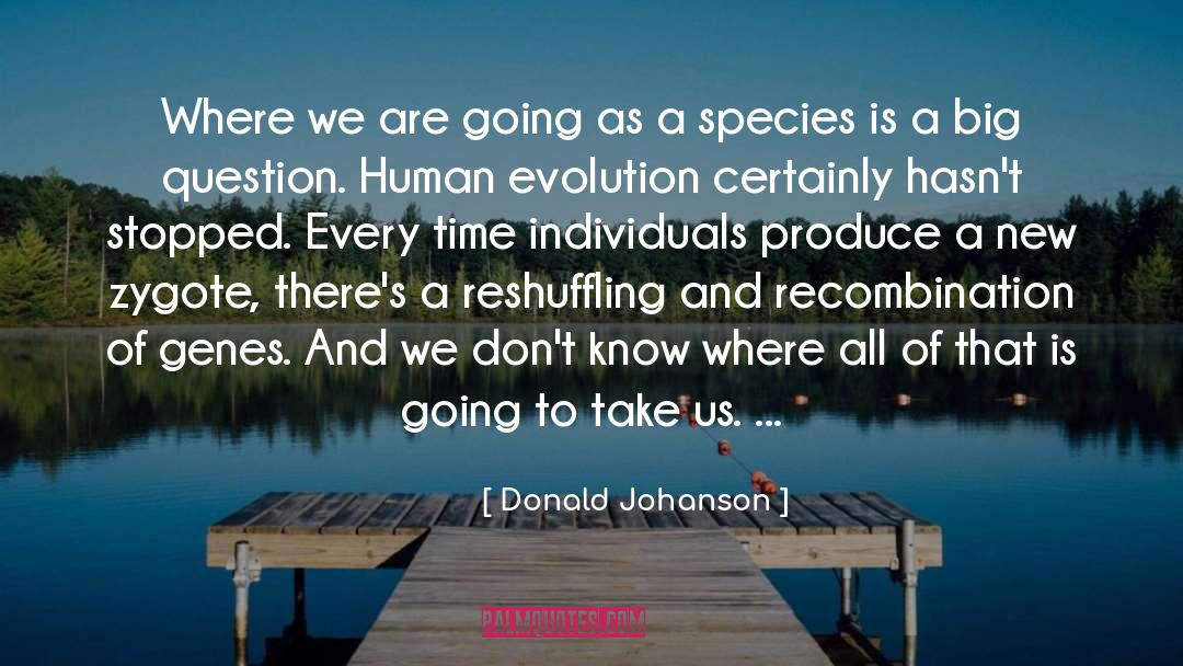 Human Evolution quotes by Donald Johanson