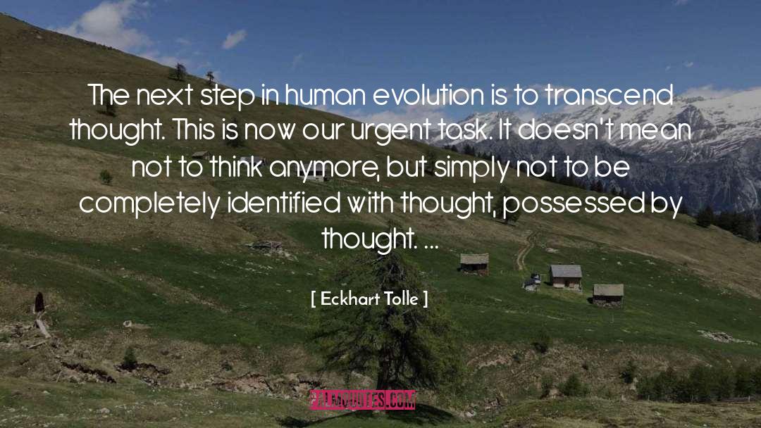 Human Evolution quotes by Eckhart Tolle