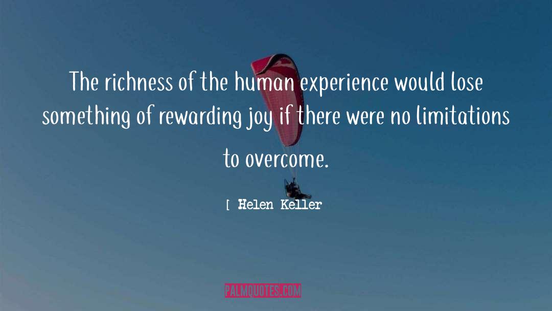 Human Experience quotes by Helen Keller