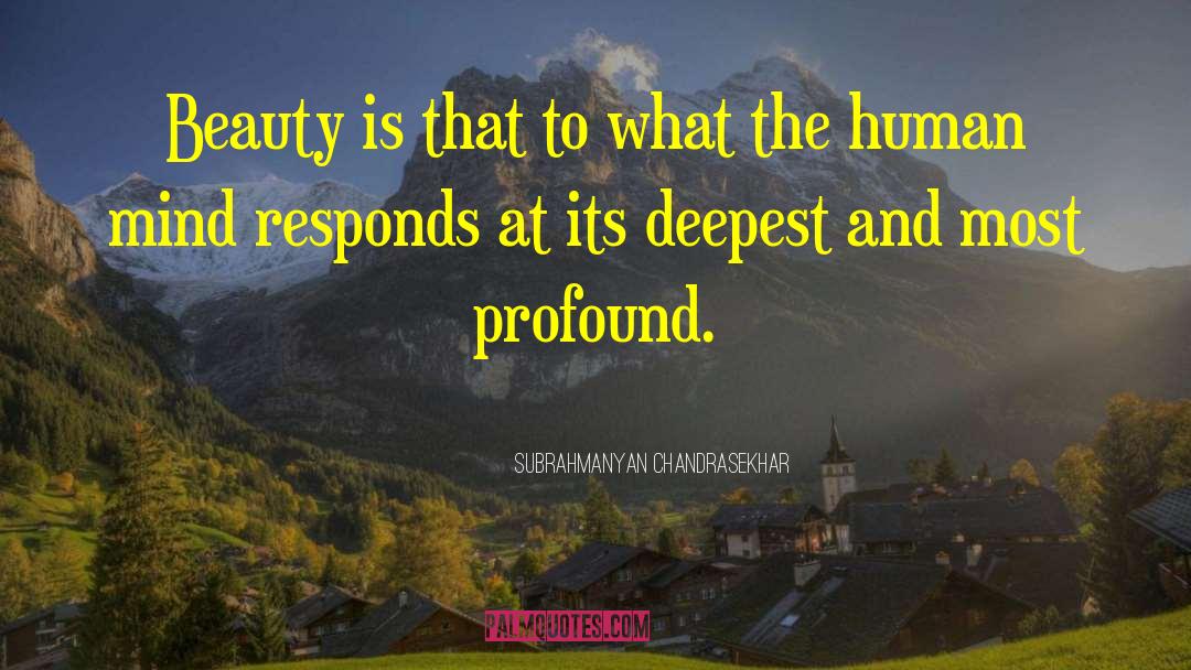 Human Focus quotes by Subrahmanyan Chandrasekhar