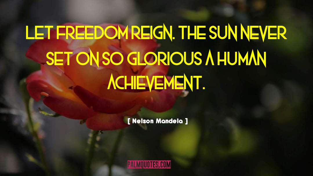 Human Freedom quotes by Nelson Mandela