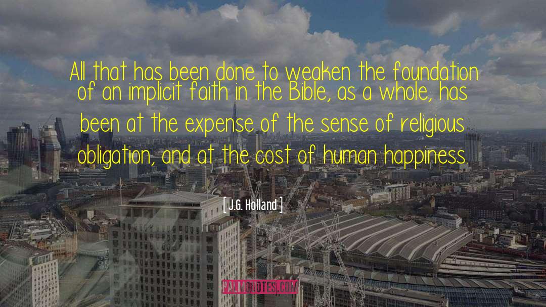 Human Happiness quotes by J.G. Holland