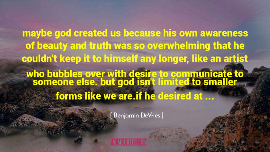 Human Imagination quotes by Benjamin DeVries