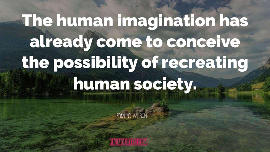 Human Imagination quotes by Edmund Wilson