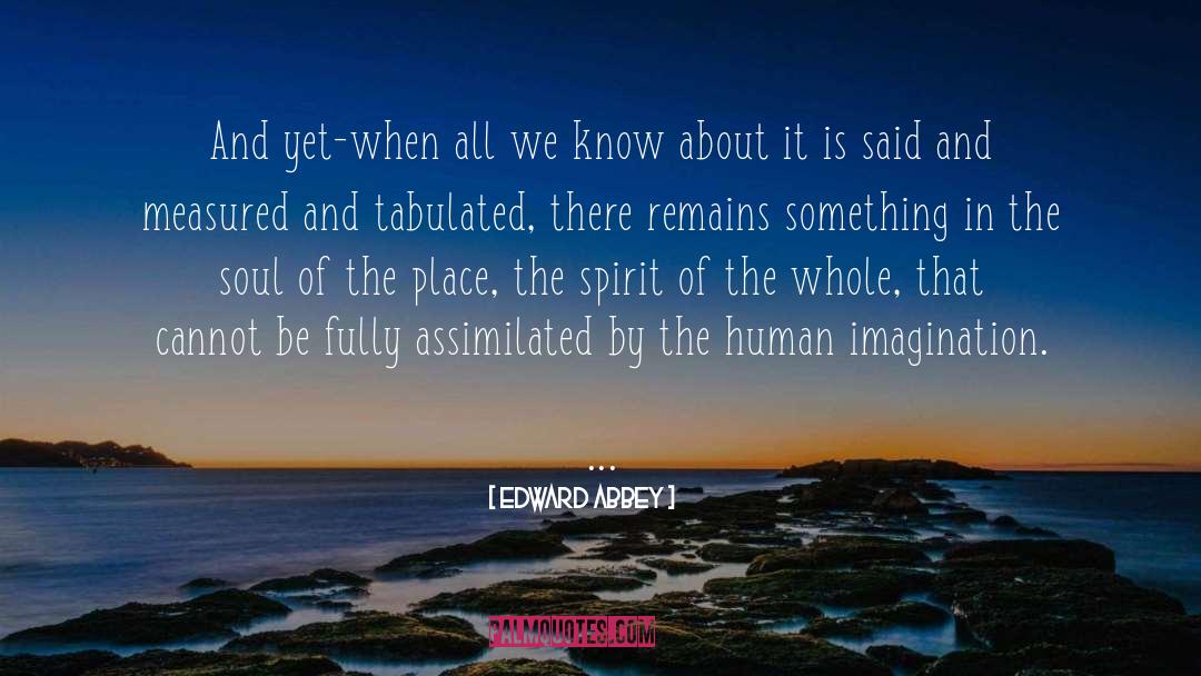 Human Imagination quotes by Edward Abbey