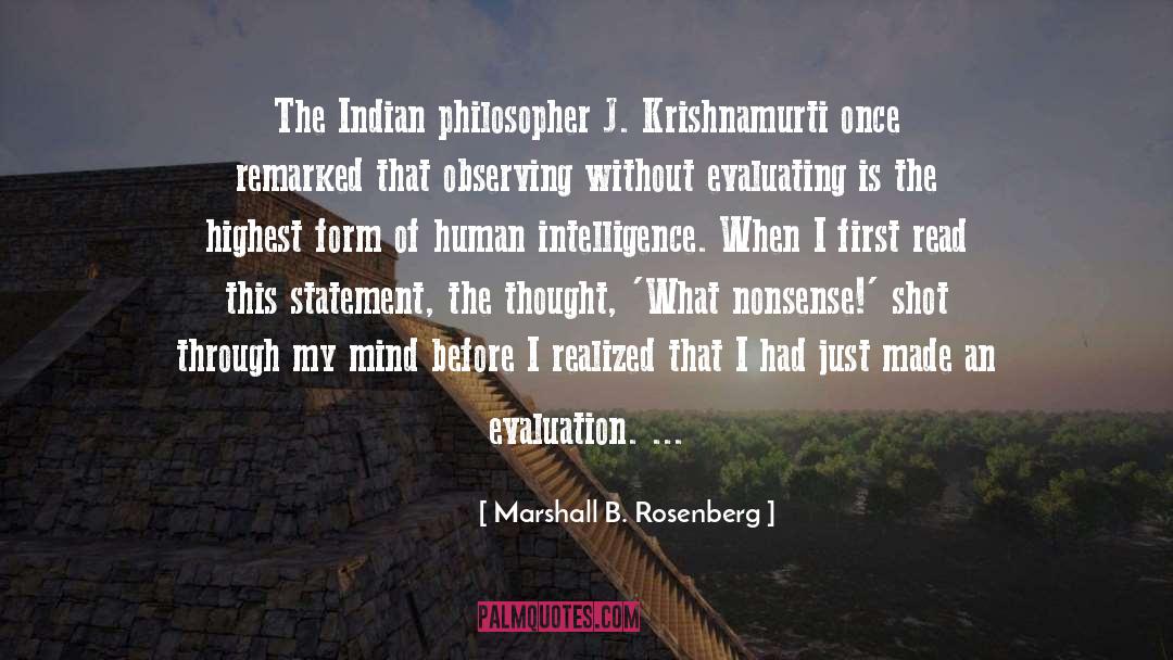 Human Intelligence quotes by Marshall B. Rosenberg