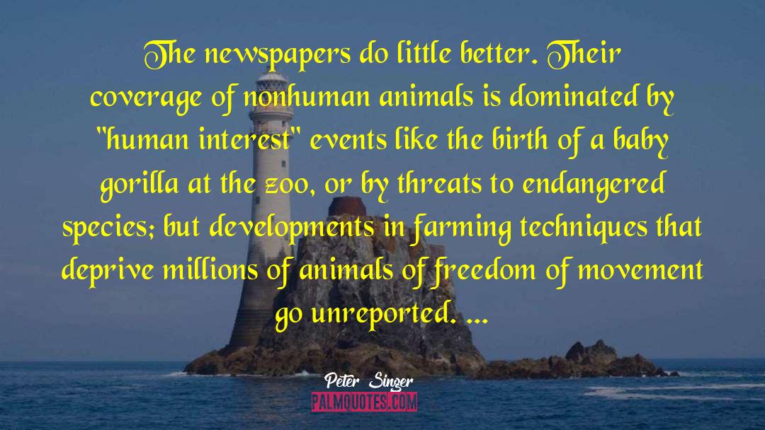 Human Interest quotes by Peter Singer