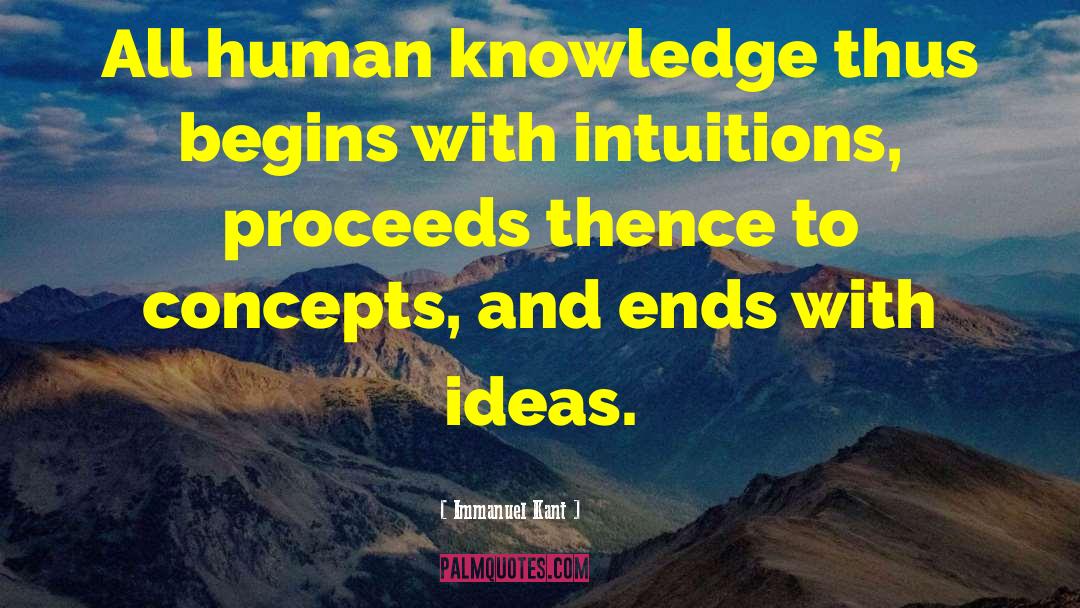 Human Knowledge quotes by Immanuel Kant