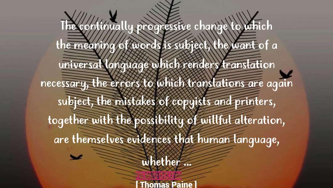 Human Language quotes by Thomas Paine