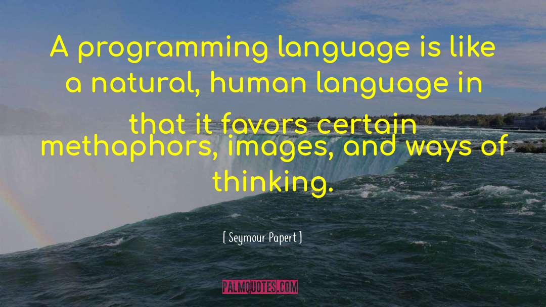 Human Language quotes by Seymour Papert