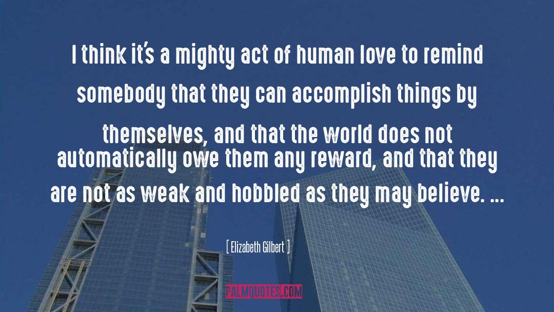 Human Love quotes by Elizabeth Gilbert