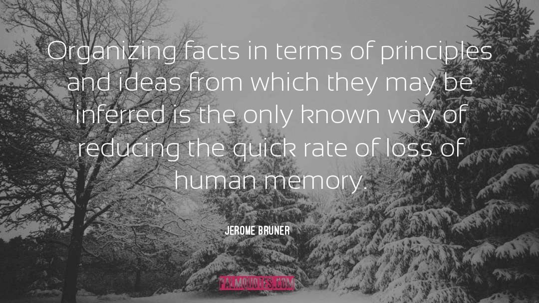 Human Memory quotes by Jerome Bruner