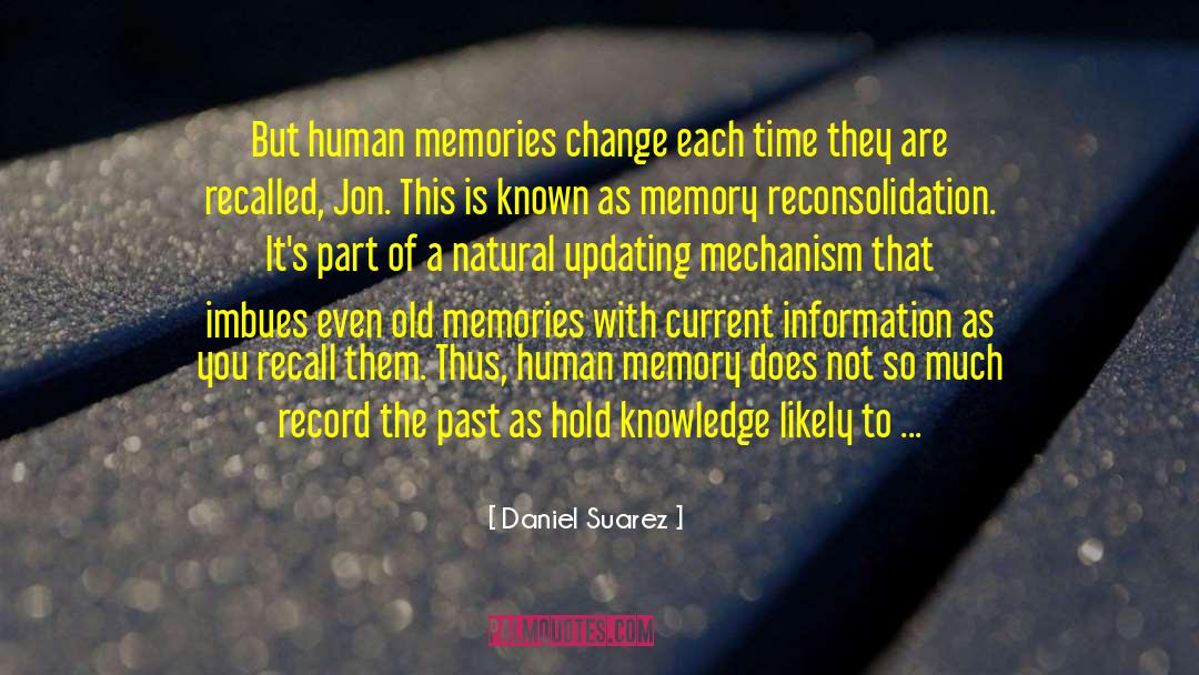 Human Memory quotes by Daniel Suarez