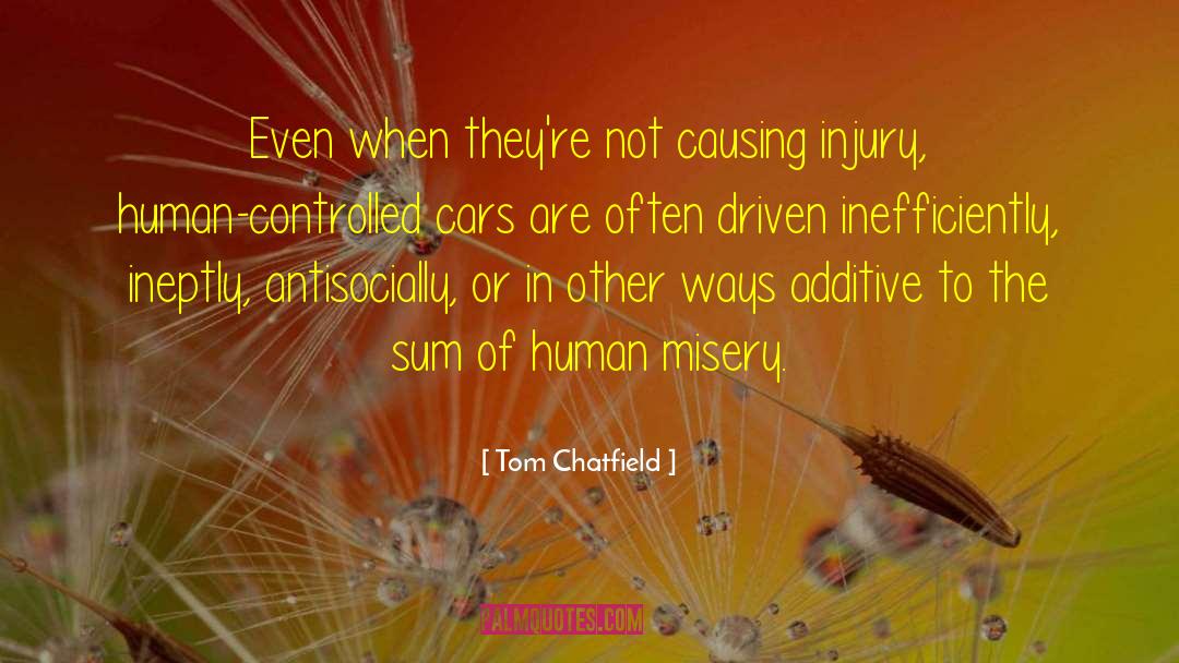 Human Misery quotes by Tom Chatfield