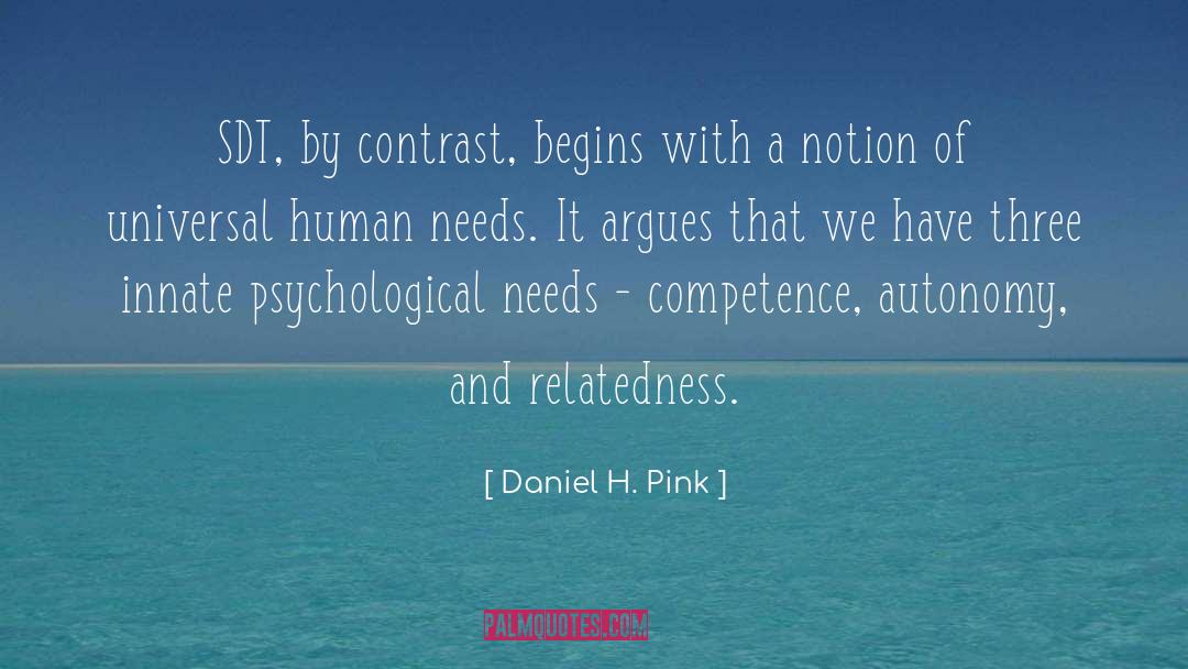 Human Needs quotes by Daniel H. Pink