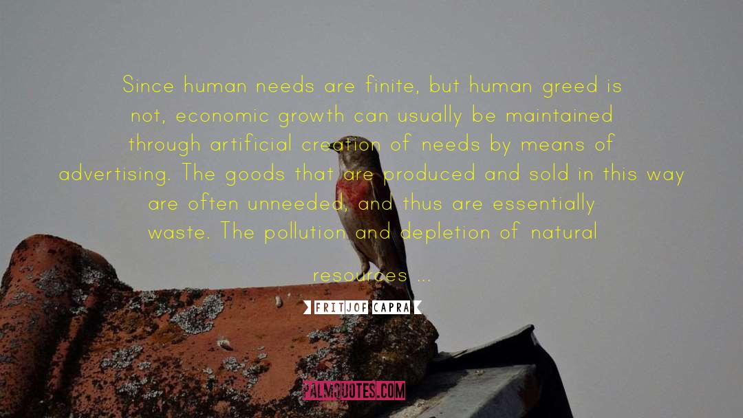 Human Needs quotes by Fritjof Capra