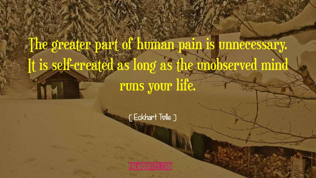 Human Pain quotes by Eckhart Tolle
