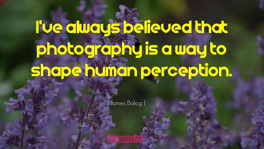 Human Perception quotes by James Balog