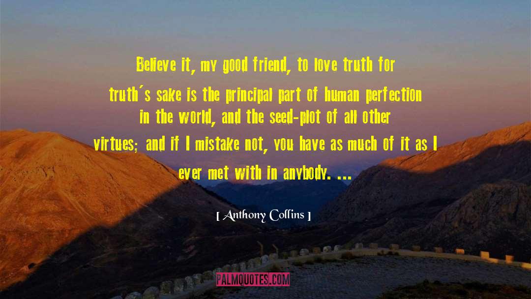 Human Perfection quotes by Anthony Collins