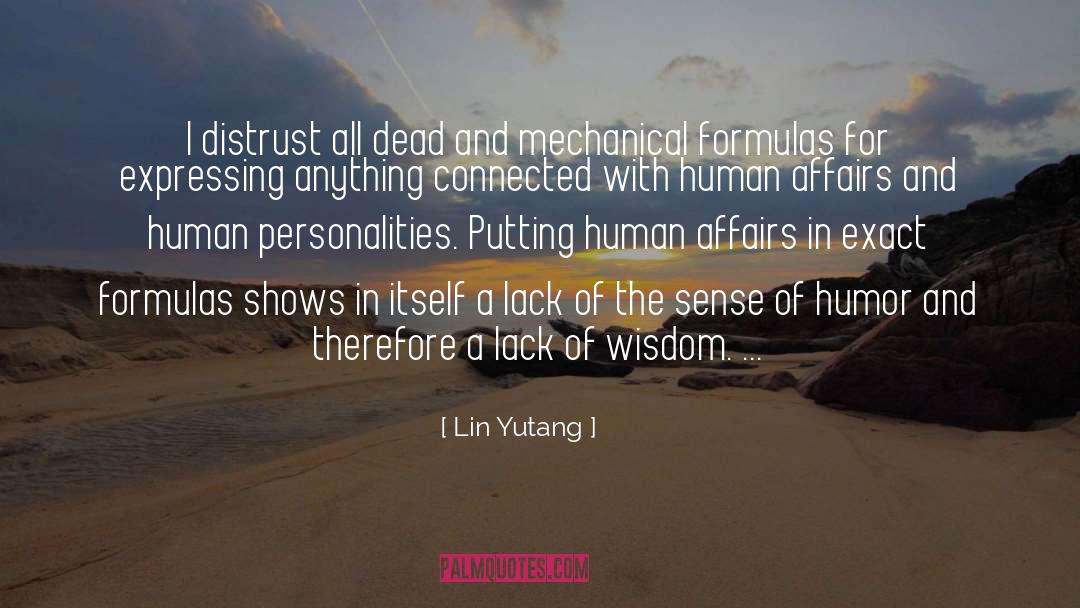 Human Personality quotes by Lin Yutang