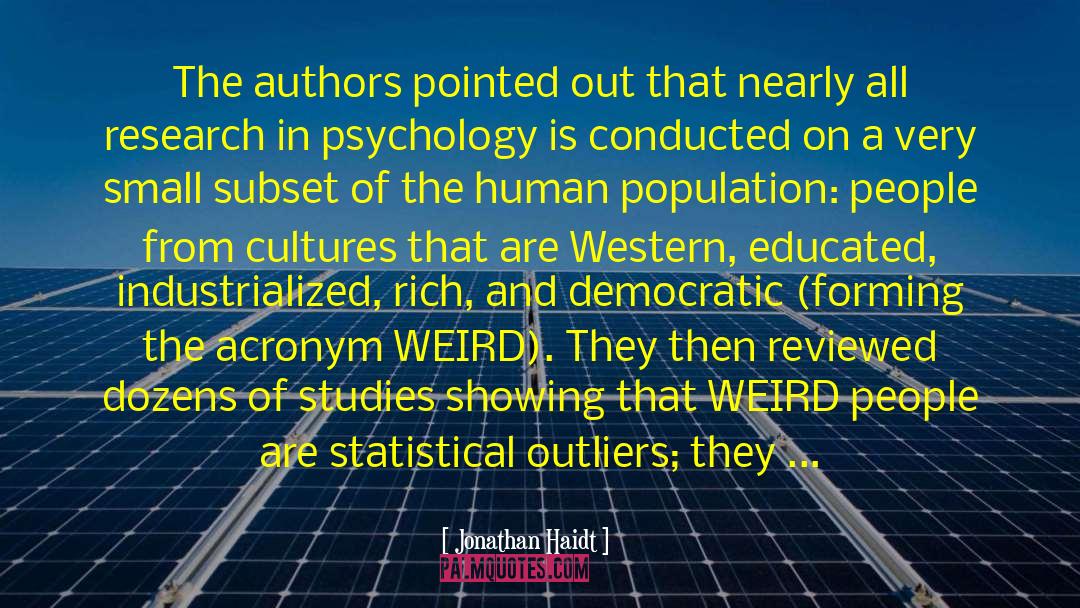Human Population quotes by Jonathan Haidt
