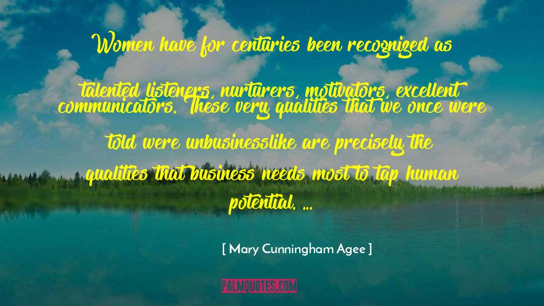 Human Potential quotes by Mary Cunningham Agee