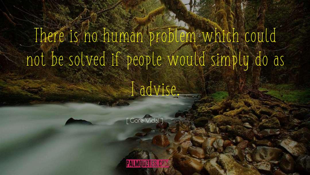 Human Problems quotes by Gore Vidal