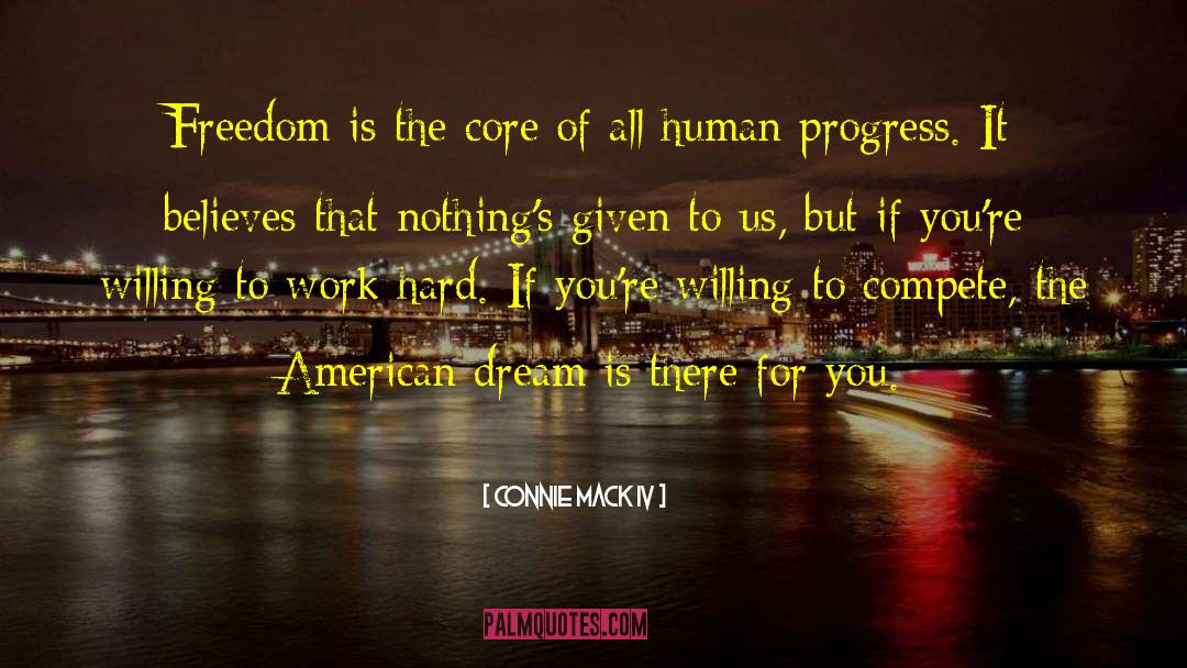 Human Progress quotes by Connie Mack IV