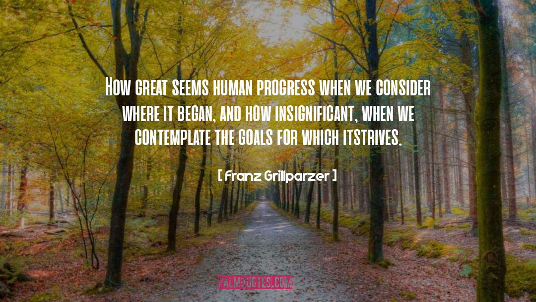 Human Progress quotes by Franz Grillparzer