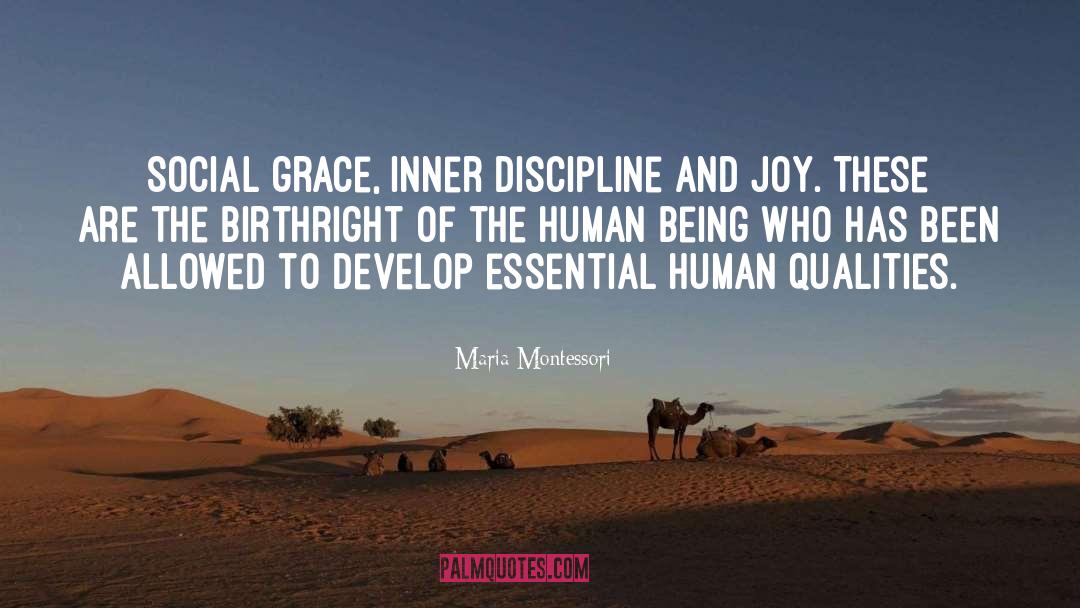 Human Qualities quotes by Maria Montessori