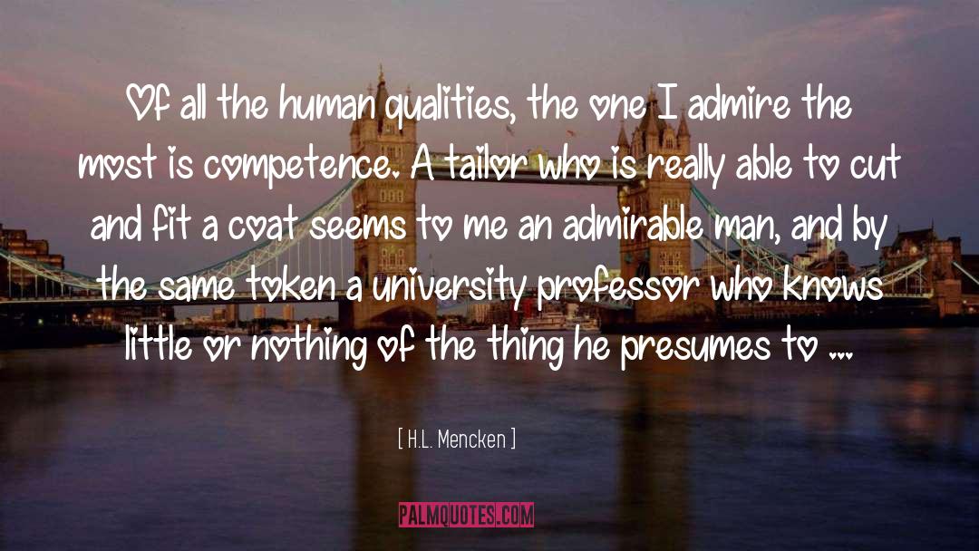 Human Qualities quotes by H.L. Mencken