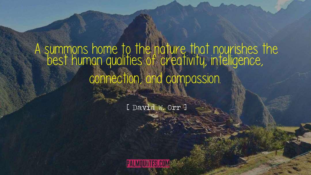 Human Qualities quotes by David W. Orr