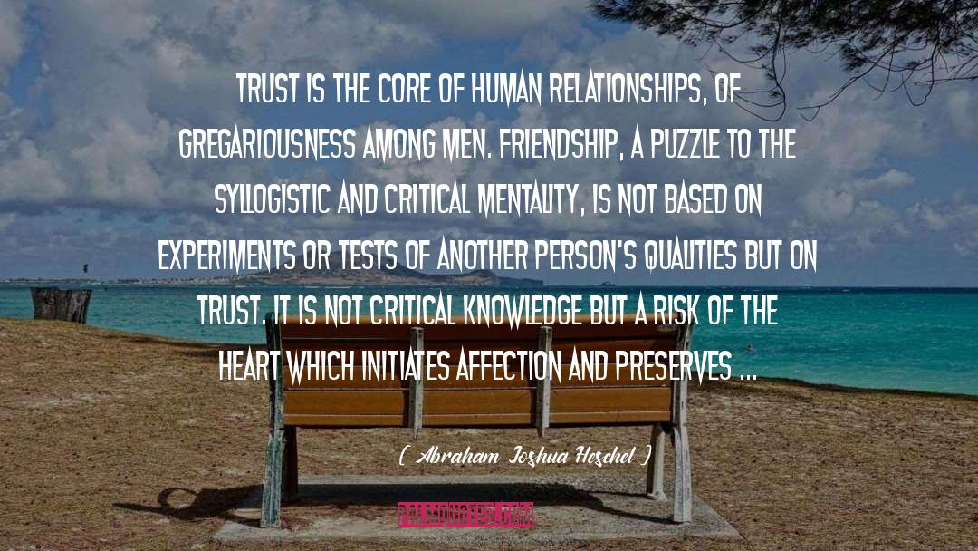 Human Relationships quotes by Abraham Joshua Heschel