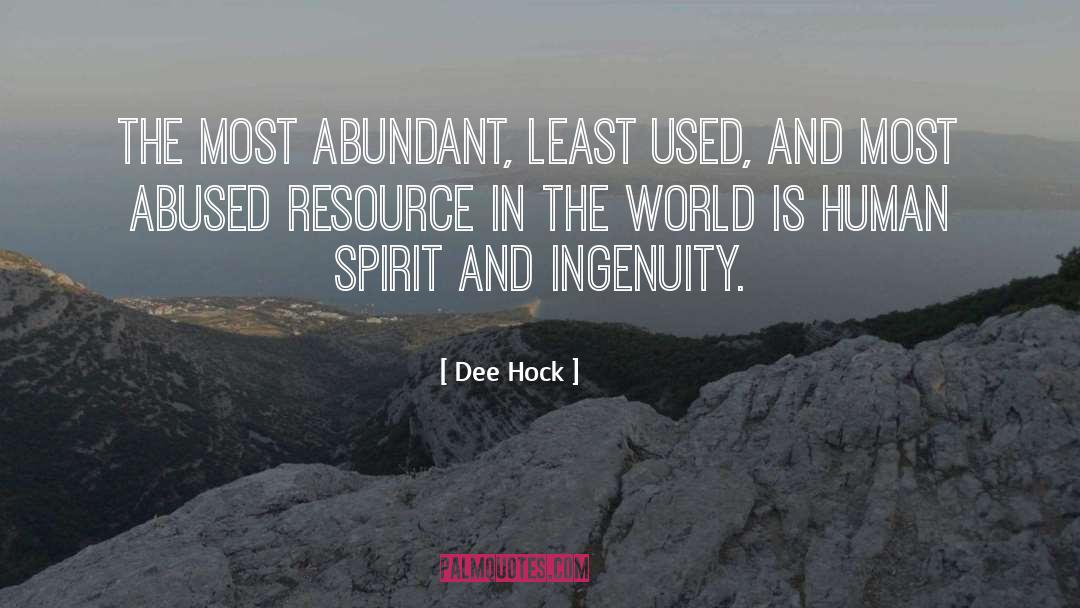 Human Resource Department quotes by Dee Hock