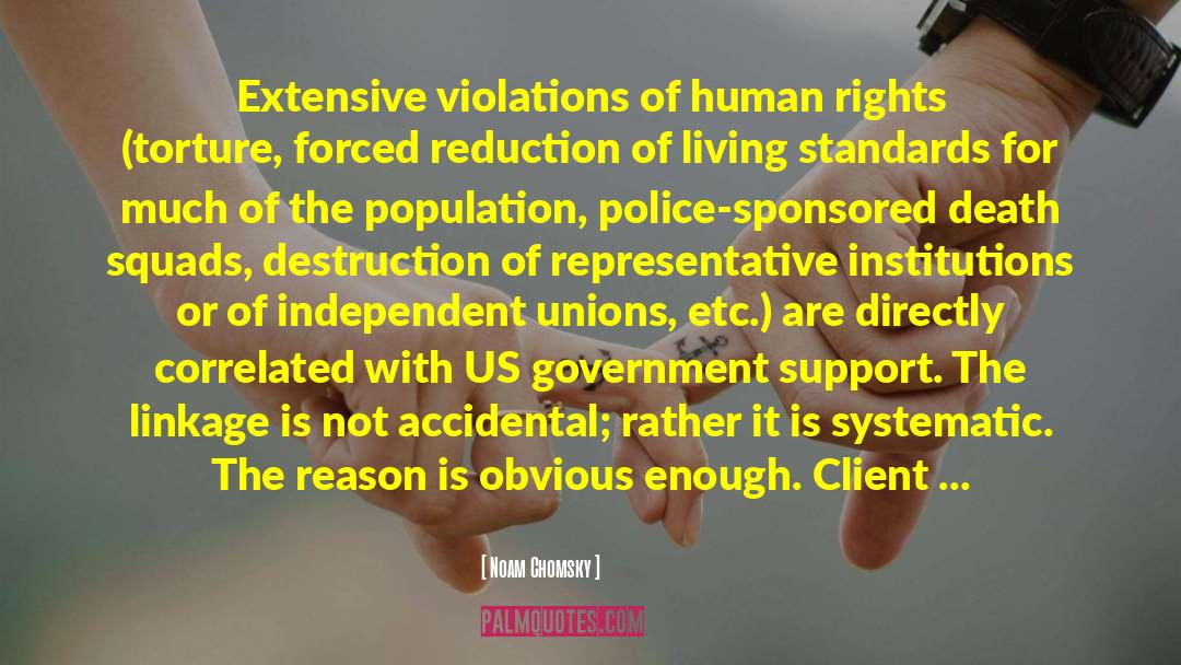 Human Rights Abuses quotes by Noam Chomsky