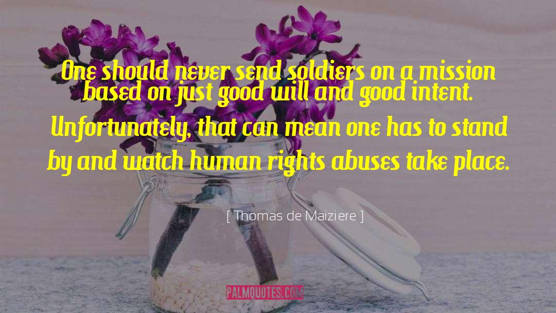Human Rights Abuses quotes by Thomas De Maiziere
