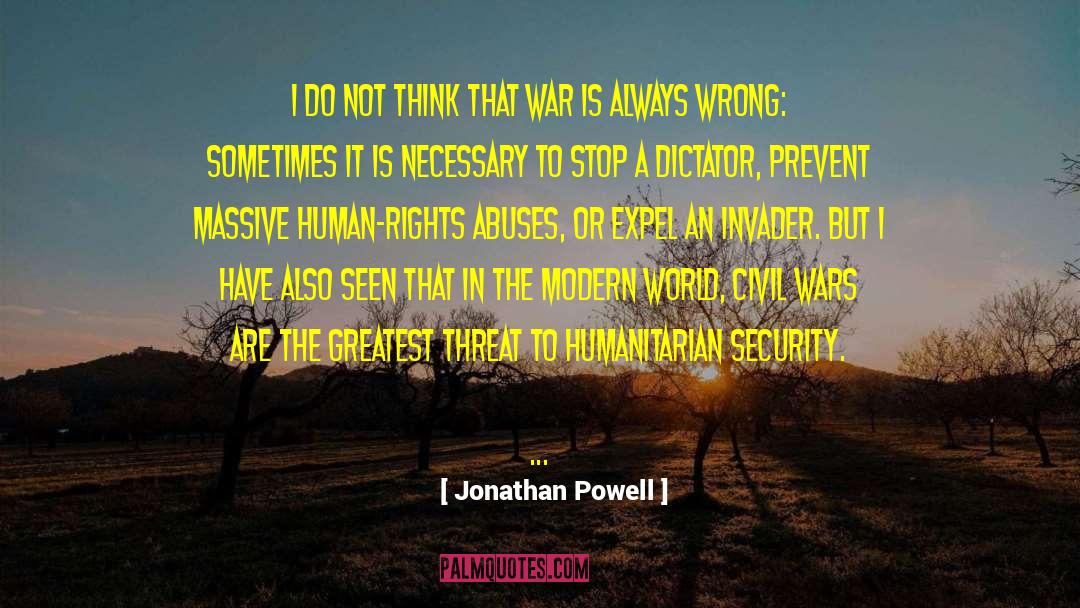 Human Rights Abuses quotes by Jonathan Powell