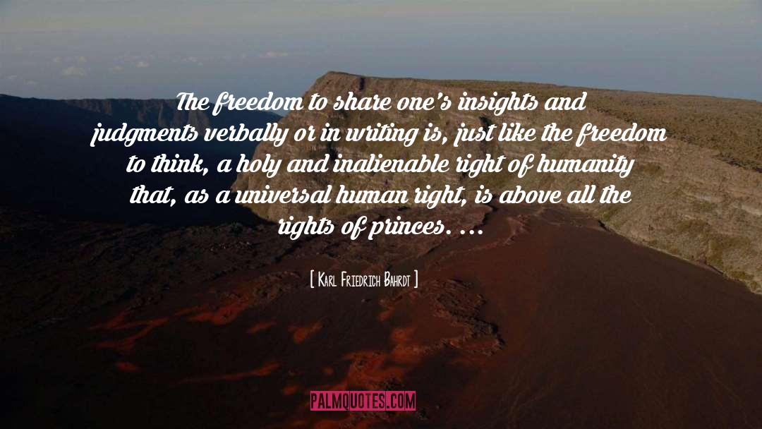 Human Rights In Rwanda quotes by Karl Friedrich Bahrdt