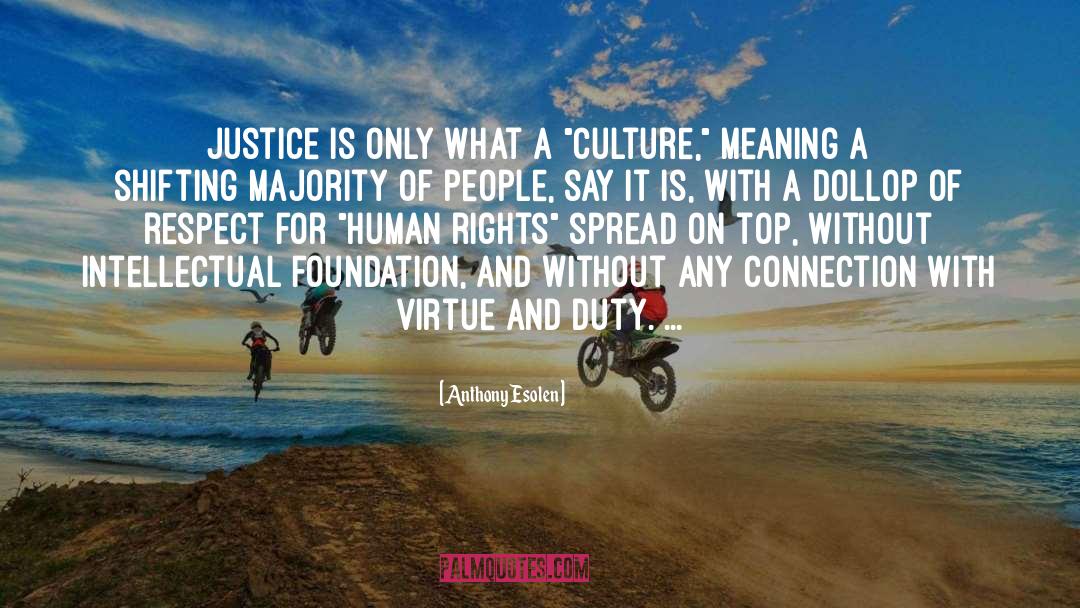 Human Rights Organisation quotes by Anthony Esolen