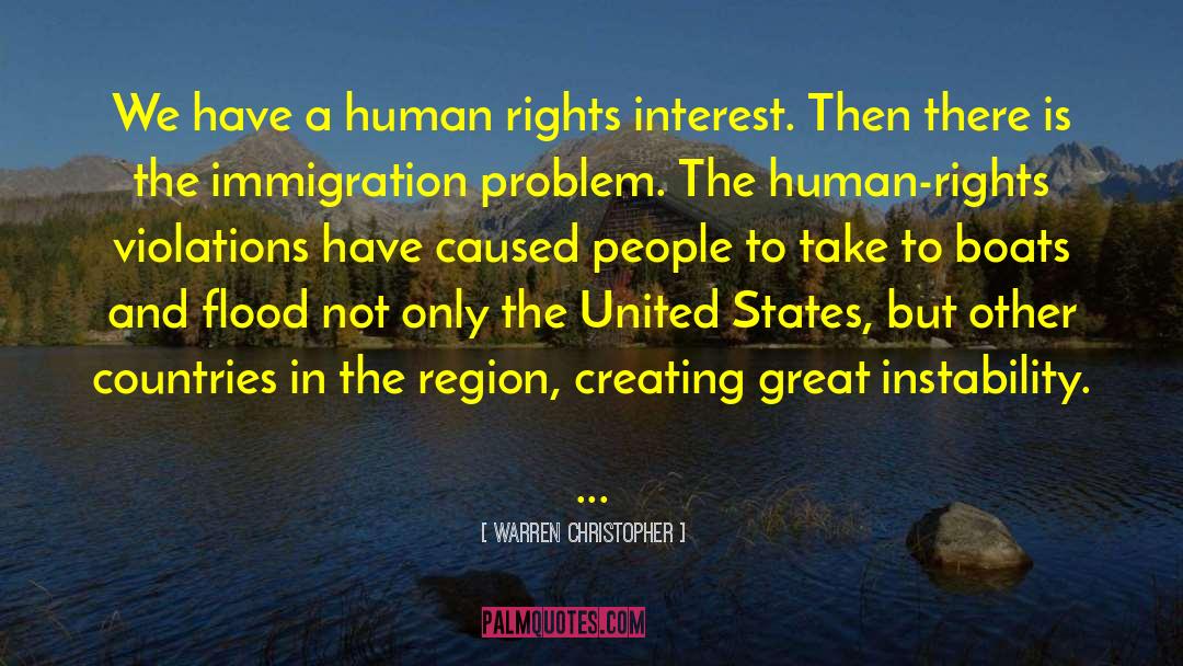 Human Rights Violations quotes by Warren Christopher