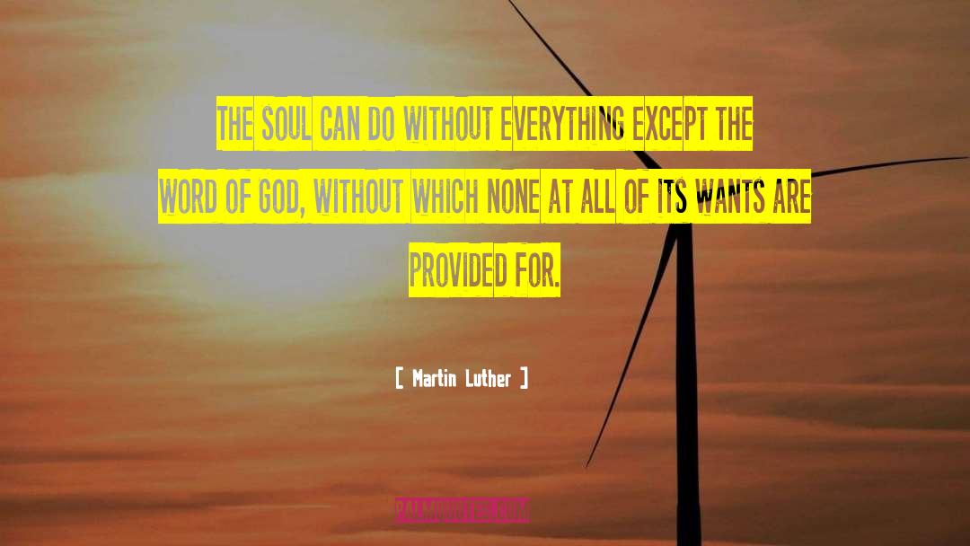 Human Soul Bible quotes by Martin Luther