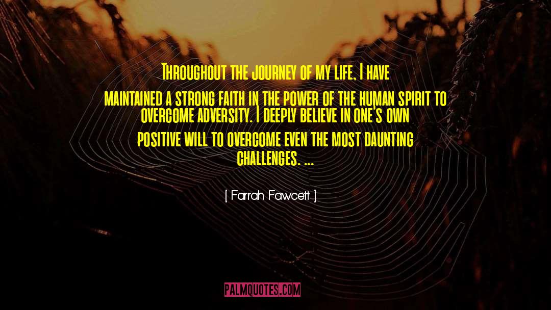 Human Spirit quotes by Farrah Fawcett