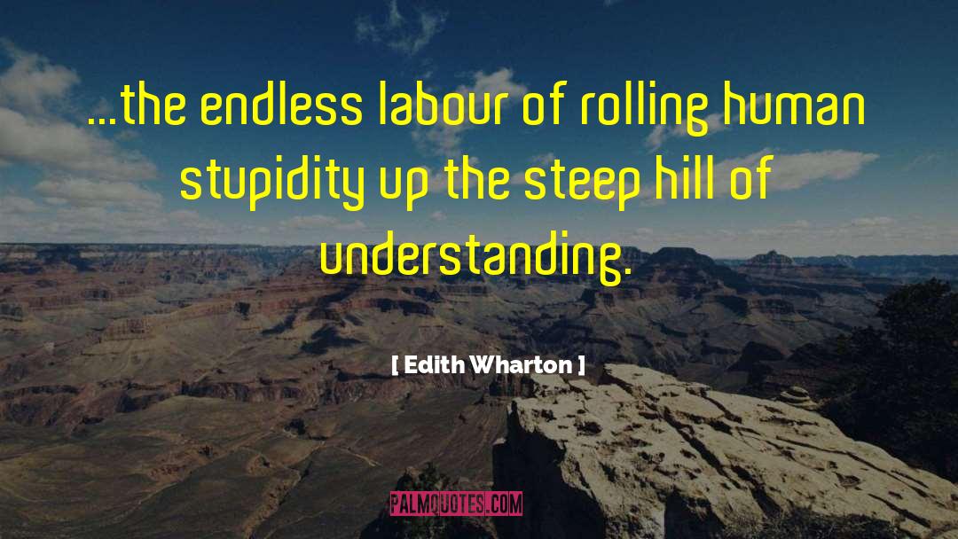 Human Stupidity quotes by Edith Wharton