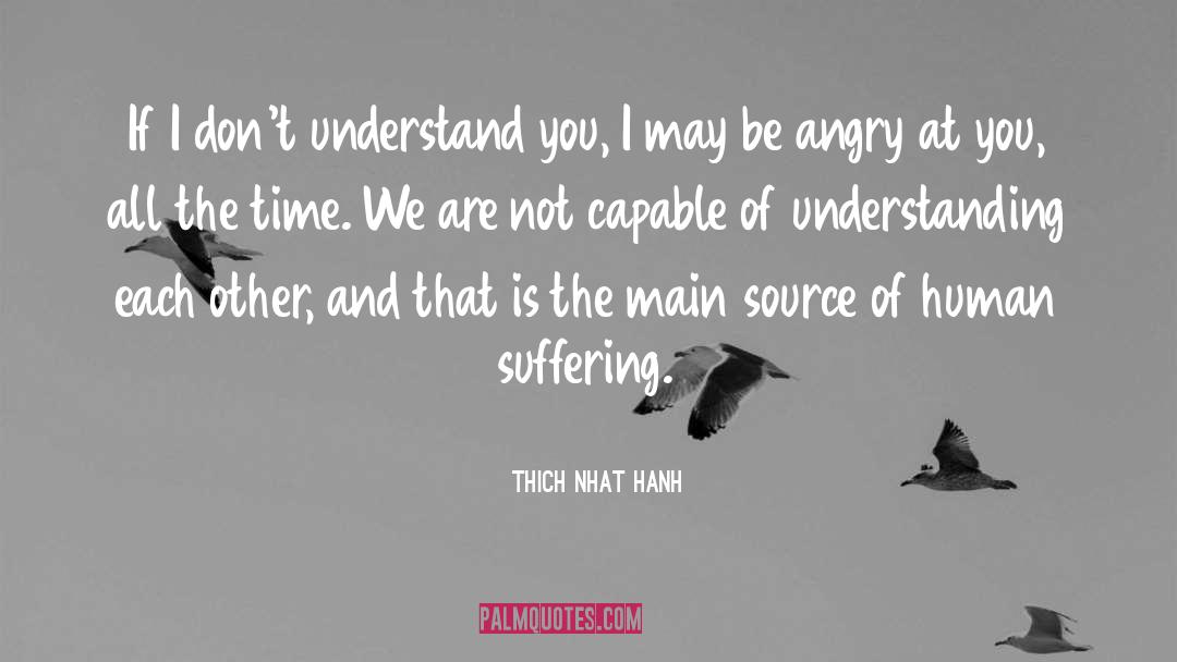 Human Suffering quotes by Thich Nhat Hanh