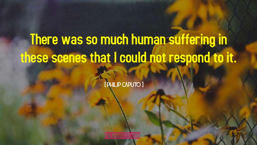Human Suffering quotes by Philip Caputo