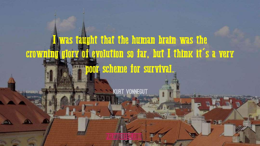 Human Survival Instinct quotes by Kurt Vonnegut